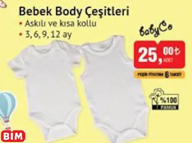 BabyCo Bebek Body Çeşitleri BabyCo Bebek Body Çeşitleri