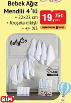 BabyCo Bebek Ağız Mendili 4 ‘lü BabyCo Bebek Ağız Mendili 4 ‘lü