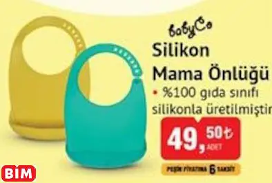 Babyco Silikon Mama Önlüğü