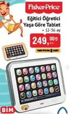 Fisher-Price Eğitici Öğretici Yaşa Göre Tablet