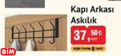 Okyanus Home Kapı Arkası Askılık Okyanus Home Kapı Arkası Askılık
