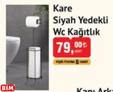 Okyanus Home Kare Siyah Yedekli Wc Kağıtlık Okyanus Home Kare Siyah Yedekli Wc Kağıtlık