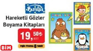 Parıltı Hareketli Gözler Boyama Kitapları