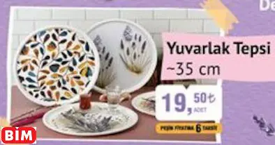 Yuvarlak Tepsi Yuvarlak Tepsi