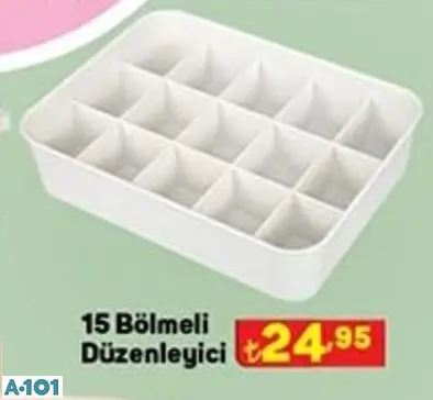 15 Bölmeli Düzenleyici