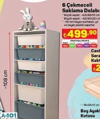 6 Çekmeceli Saklama Dolabı 6 Çekmeceli Saklama Dolabı