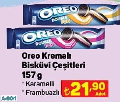 Oreo Kremalı Kakaolu Bisküvi