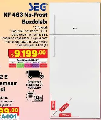 Seg No-Frost Buzdolabı