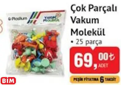 Çok Parçalı Vakum Molekül Çok Parçalı Vakum Molekül