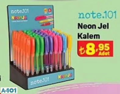 Note 101 Neon Jel Kalem