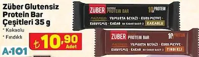 Züber Glutensiz Protein Bar