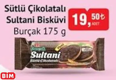Burçak Sütlü Çikolatalı Sultani Bisküvi