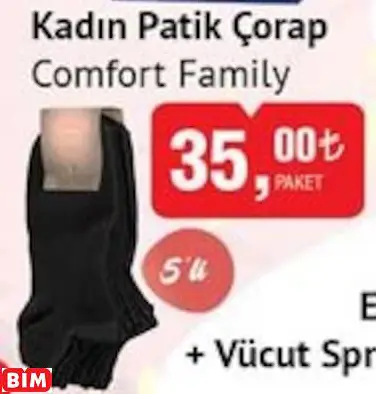 Comfort Family Kadın Patik Çorap