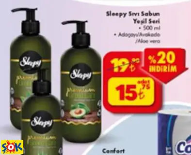 Sleepy Sıvı Sabun Yeşil Seri 500Ml