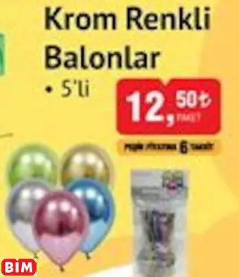 Krom Renkli Balonlar