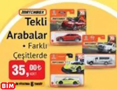 Matchbox Tekli  Arabalar