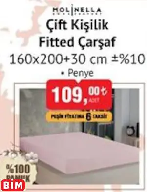 Molinella Çift Kişilik Fitted Çarşaf