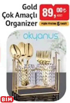 Okyanus Home Gold Çok Amaçlı Organizer Okyanus Home Gold Çok Amaçlı Organizer
