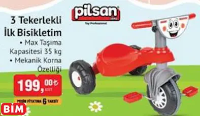 Pilsan 3 Tekerlekli İlk Bisikletim Pilsan 3 Tekerlekli İlk Bisikletim