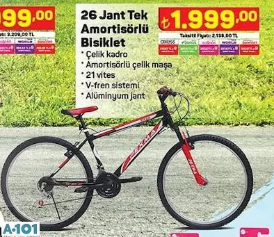 26 Jant Tek Amortisörlü Bisiklet