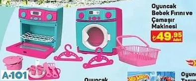 Oyuncak Bebek Fırını Ve Çamaşır Makinesi