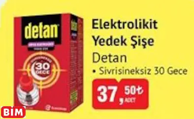 Detan Elektrolikit Yedek Şişe