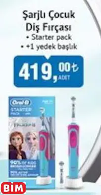 Oral-B Şarjlı Çocuk Diş Fırçası