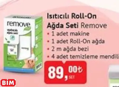 Remove Isıtıcılı Roll-On Ağda Seti