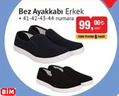 Bez Ayakkabı Erkek Bez Ayakkabı Erkek