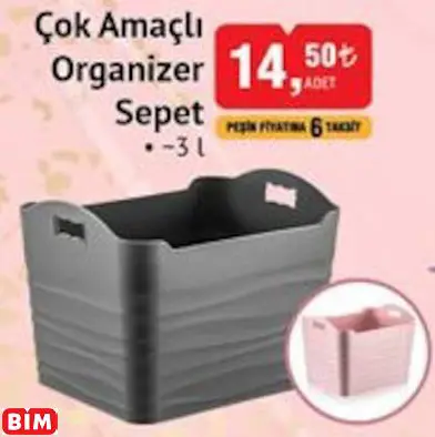 Çok Amaçlı Organizer Sepet