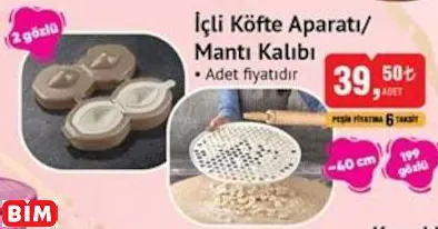 İçli Köfte Aparatı/ Mantı Kalıbı