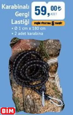 Karabinalı Gergi Lastiği Karabinalı Gergi Lastiği
