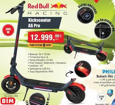 Red Bull Kickscooter A6 Pro