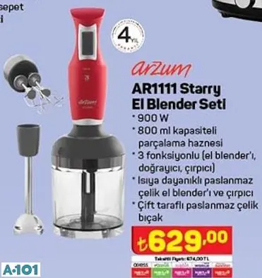 Arzum El Blender Seti