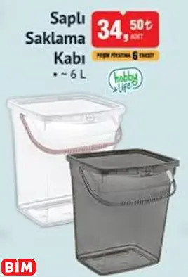 Hobby Life Saplı Saklama Kabı Hobby Life Saplı Saklama Kabı
