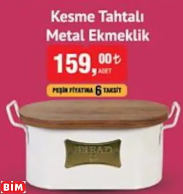 Kesme Tahtalı Metal Ekmeklik