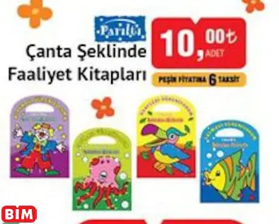 Parıltı Çanta Şeklinde Faaliyet Kitapları