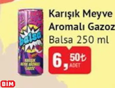 Balsa Karışık Meyve Aromalı Gazoz Balsa Karışık Meyve Aromalı Gazoz