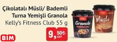 Kelly’S Fitness Club Çikolatalı Müsli/ Bademli Turna Yemişli Granola