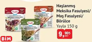 Yayla Haşlanmış Meksika Fasulyesi/ Maş Fasulyesi/ Börülce