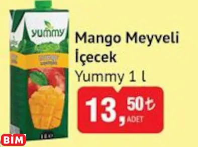 Yummy Mango Meyveli İçecek Yummy Mango Meyveli İçecek