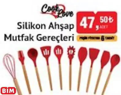 Cook Love Silikon Ahşap Mutfak Gereçleri