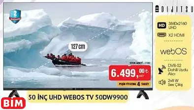 Dijitsu 50 İNÇ UHD WEBOS TV/Televizyon 50DW9900