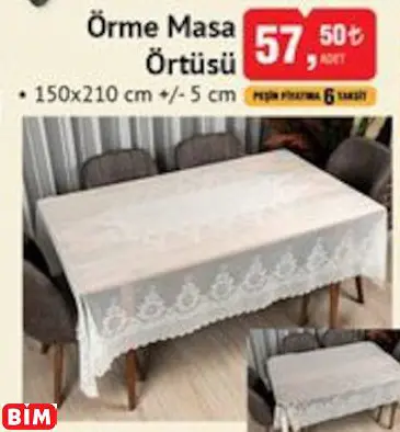 Örme Masa Örtüsü Örme Masa Örtüsü