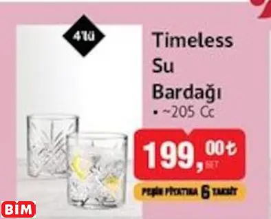 Paşabahçe Timeless Su Bardağı Paşabahçe Timeless Su Bardağı