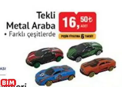 Tekli Metal Araba