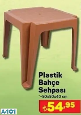 plastik bahçe sehpası