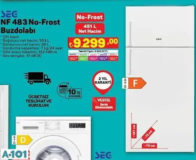 seg no-frost buzdolabı