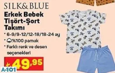 Silk&Blue Tişört Şort Takımı
