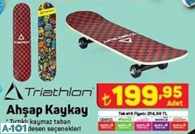 Triathlon Ahşap Kaykay